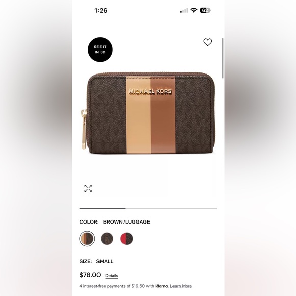 Michael kors wallet never used - Picture 1 of 2